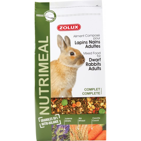 NUTRI'MEAL LAPIN NAIN ADULTE 800 GR